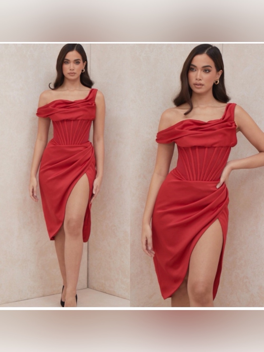 House of CB Lulu red corset dress size xs
